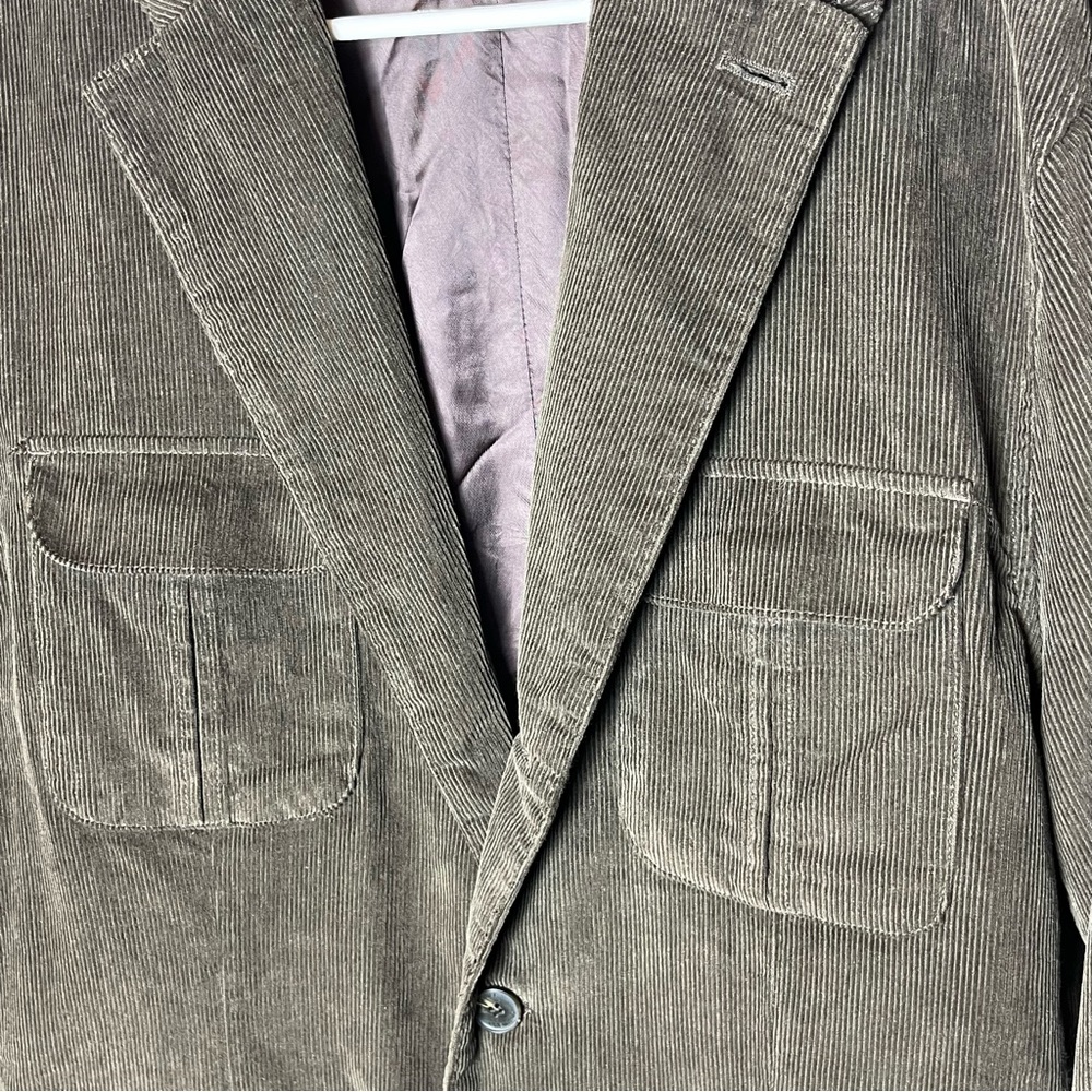 Daniel Cremieux Brown Corduroy Sport coat blazer Large - Picture 5 of 11